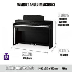 KAWAI DIGITAL PIANO CA401 ROSEWOOD
