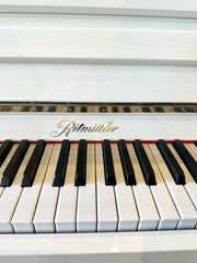 Ritmüller RS-118 Upright Piano – High-Gloss White
