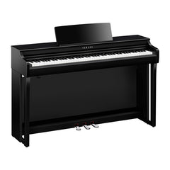 YAMAHA Clavinova CLP‑825 Digital Piano – BLACK PE (shiny ) with bench