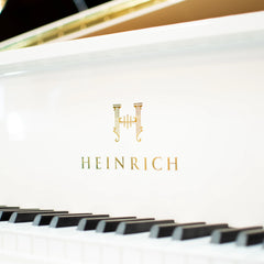 Heinrich HGP-152W Grand Piano Curly legs - White high polished