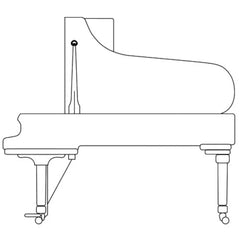 STEINWAY &amp; SONS B-211 Grand Piano – Renewed White