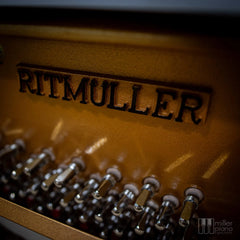 Ritmüller UP-121RB Upright Piano – High-Gloss Polished White