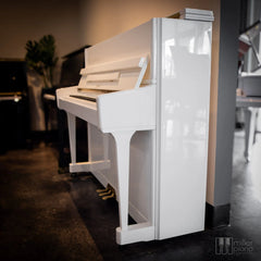 Ritmüller UP-121RB Upright Piano – High-Gloss Polished White