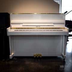 Ritmüller UP-121RB Upright Piano – High-Gloss Polished White