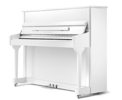 PEARL RIVER Upright Piano EU-118 –  Polished White