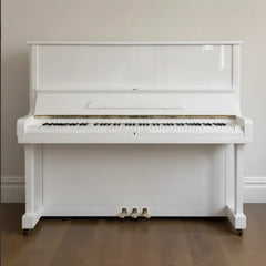KREUTZER Upright Piano K-123 – Polished White (Reconditioned)