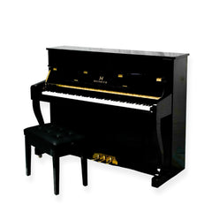 HEINRICH Upright Piano HN-110E Black with bench