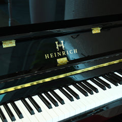 HEINRICH Upright Piano HU-110E Black with bench