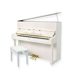 HEINRICH Upright Piano HUP-125W Polished white