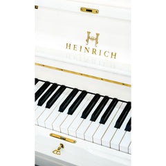 HEINRICH Upright Piano HUP-125W Polished white
