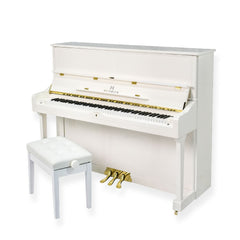 HEINRICH Upright Piano HUP-125W Polished white