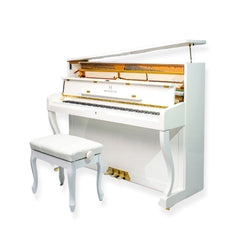 HEINRICH Upright Piano HUP-110w- Polished White