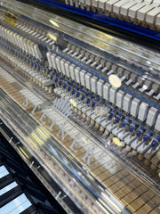 Steiner Crystal Upright Piano HU-125A - BLACK with Crystal Bench