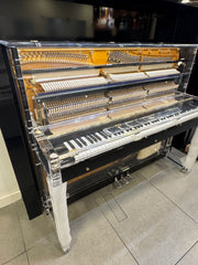 Steiner Crystal Upright Piano HU-125A - BLACK with Crystal Bench