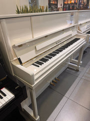 KREUTZER Upright Piano K-123 – Polished White (Reconditioned)