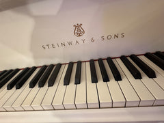 Steinway and Sons O-180 Renewed Grand Piano – White and Gold Baroque Edition | Serial No. 386075