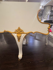 Steinway and Sons O-180 Renewed Grand Piano – White and Gold Baroque Edition | Serial No. 386075