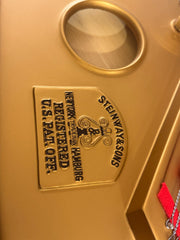 Steinway and Sons O-180 Renewed Grand Piano – White and Gold Baroque Edition | Serial No. 386075