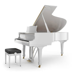 STEINWAY &amp; SONS B-211 Grand Piano – Renewed White