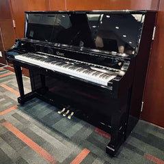 Essex Upright Piano EUP-123 BLACK Serial #: E165319C