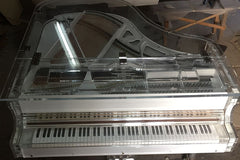 Steiner Crystal Grand Piano With Self Play HG-168A Silver