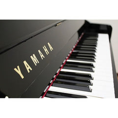 YAMAHA YM10 Upright Piano – Black | Japan Made | Renewed / Serial: 5861686