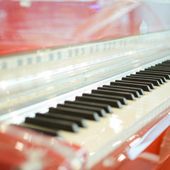 Steiner Crystal Grand Piano With Self Play HG-168A  Red