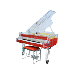 Steiner Crystal Grand Piano With Self Play HG-168A  Red