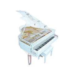 Steiner Crystal Grand Piano With Self Play HG-168A  White