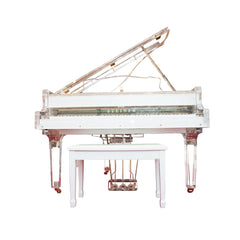 Steiner Crystal Grand Piano With Self Play HG-168A  White